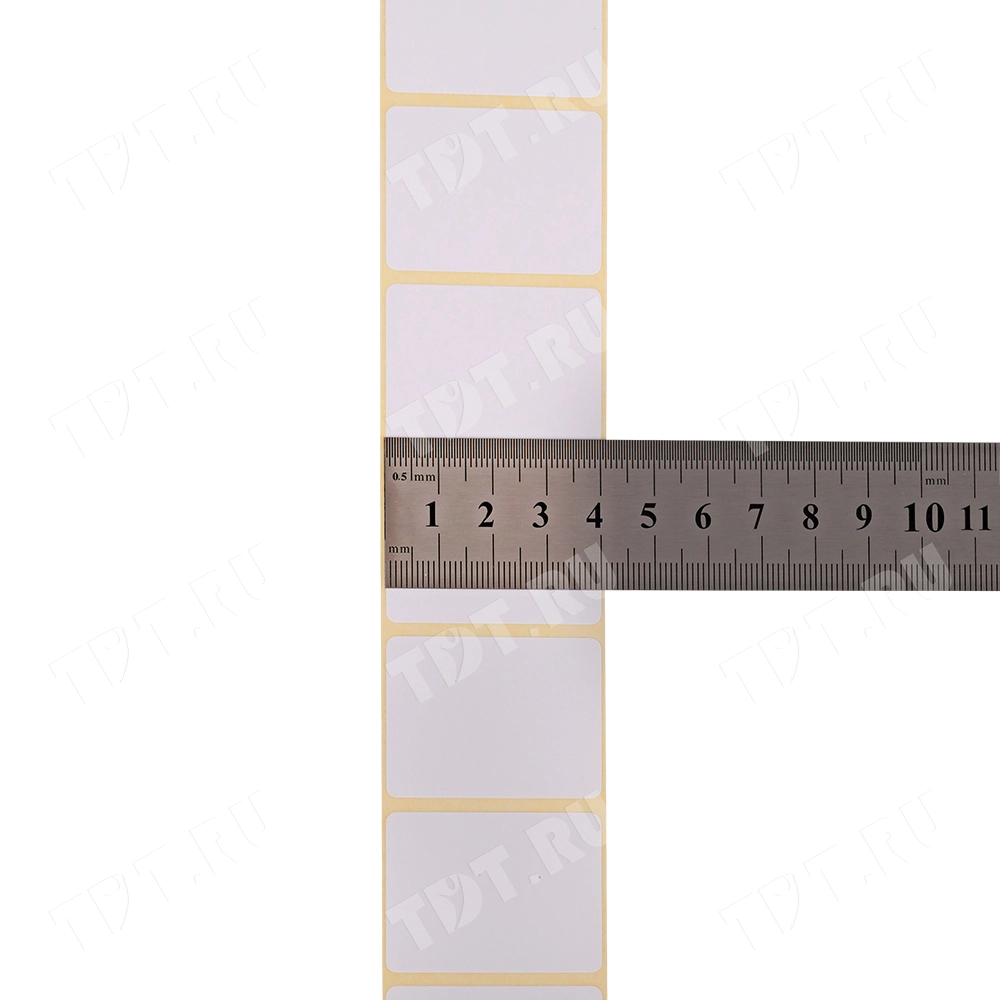 Термотрансферные этикетки ПЛГ 40*30 мм, втулка 40 мм, 1000 шт./рол.
