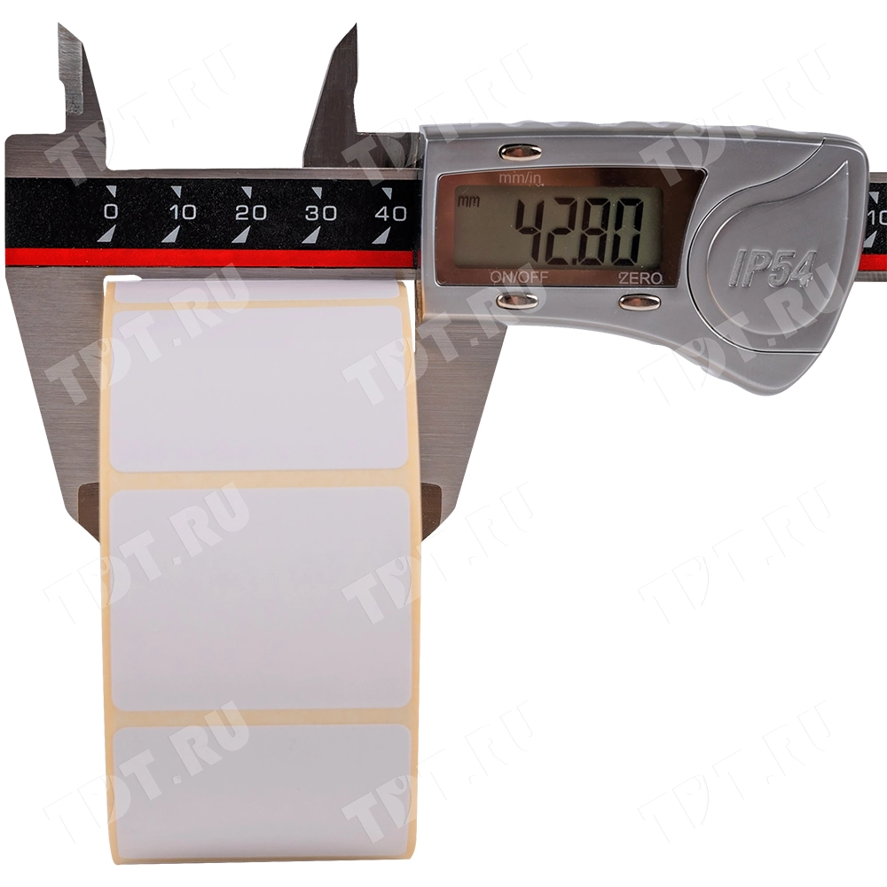 Термотрансферные этикетки ПЛГ 40*30 мм, втулка 40 мм, 1000 шт./рол.