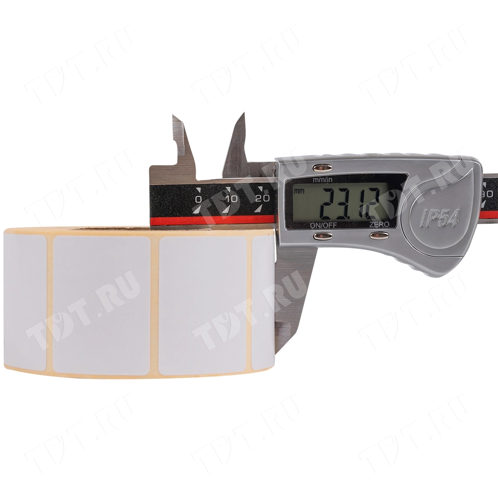 Термотрансферные этикетки ПЛГ 40*30 мм, втулка 40 мм, 1000 шт./рол.
