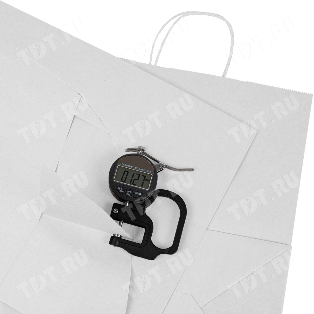 Белый пакет с крученой ручкой, 80 г/м², 35*15*45 см