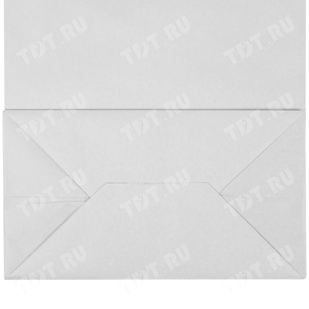 Белый пакет с крученой ручкой, 80 г/м², 35*15*45 см