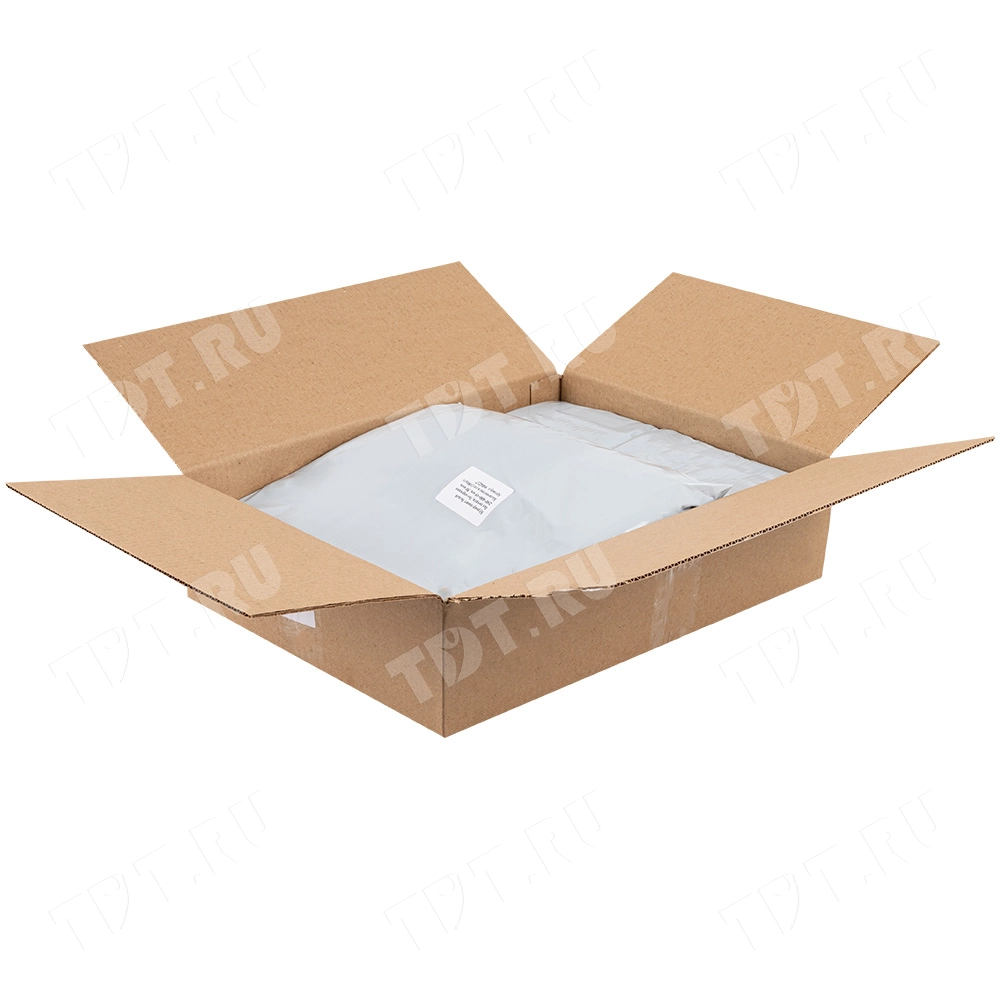 Курьер-пакет белый без печати, без кармана, 290*400+45 мм, 50 мкм, 1 шт.