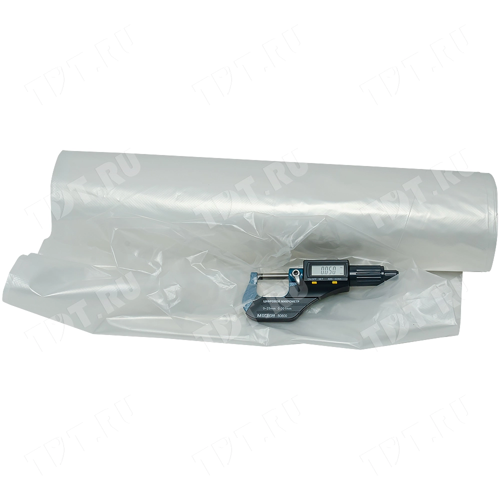 Полиэтиленовые пакеты ПСД 870 литров (прозрачные), 125*190 см, 50 мкм, 10 шт./рулон