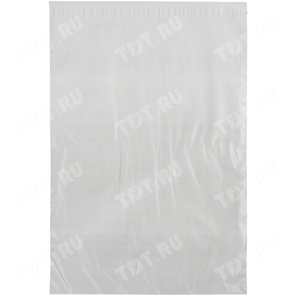 Курьер-пакет белый без печати, с карманом, 300*400+40 мм, 50 мкм, 1 шт.