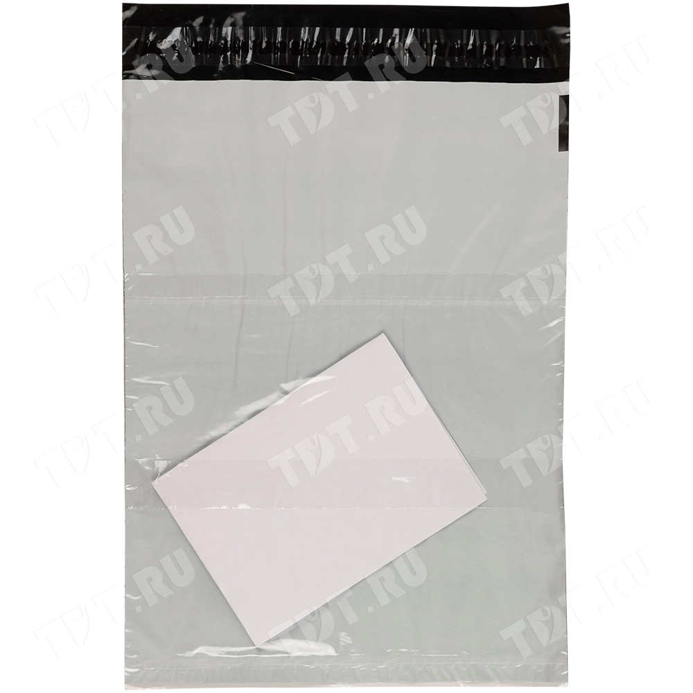 Курьер-пакет белый без печати, с карманом, 165*240+40 мм, 50 мкм, 1 шт.