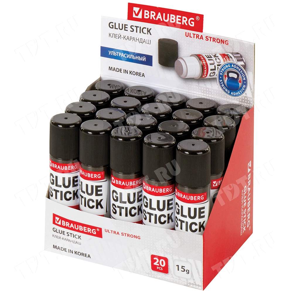 Клей-карандаш BRAUBERG Ultra strong, 15 г