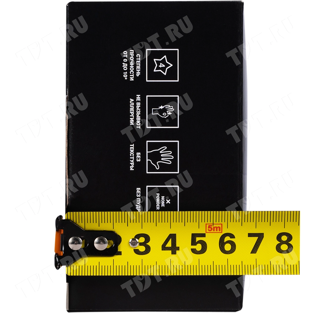 Перчатки виниловые A.D.M., белые, размер M, 100 шт./уп.