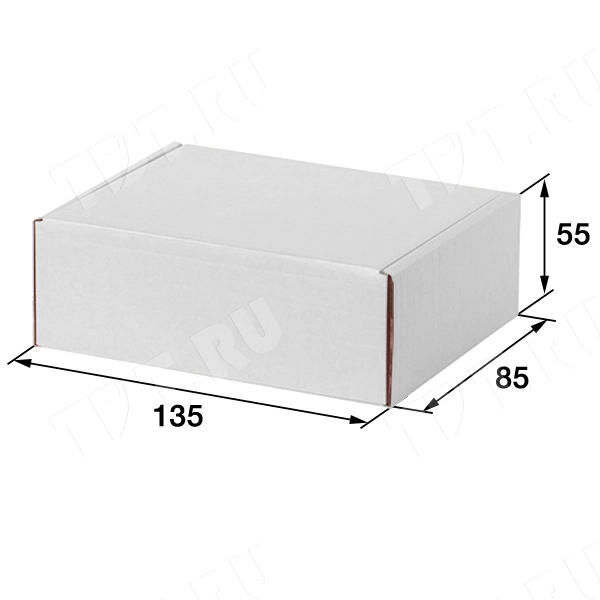 Коробка №204/1 (премиум), беленая, 135*85*55 мм, Е-22