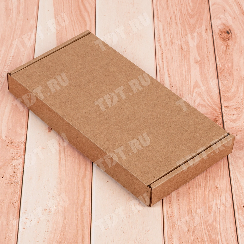 Коробка под чехол для телефона, бурая, 180*90*20 мм, Т-24 Е