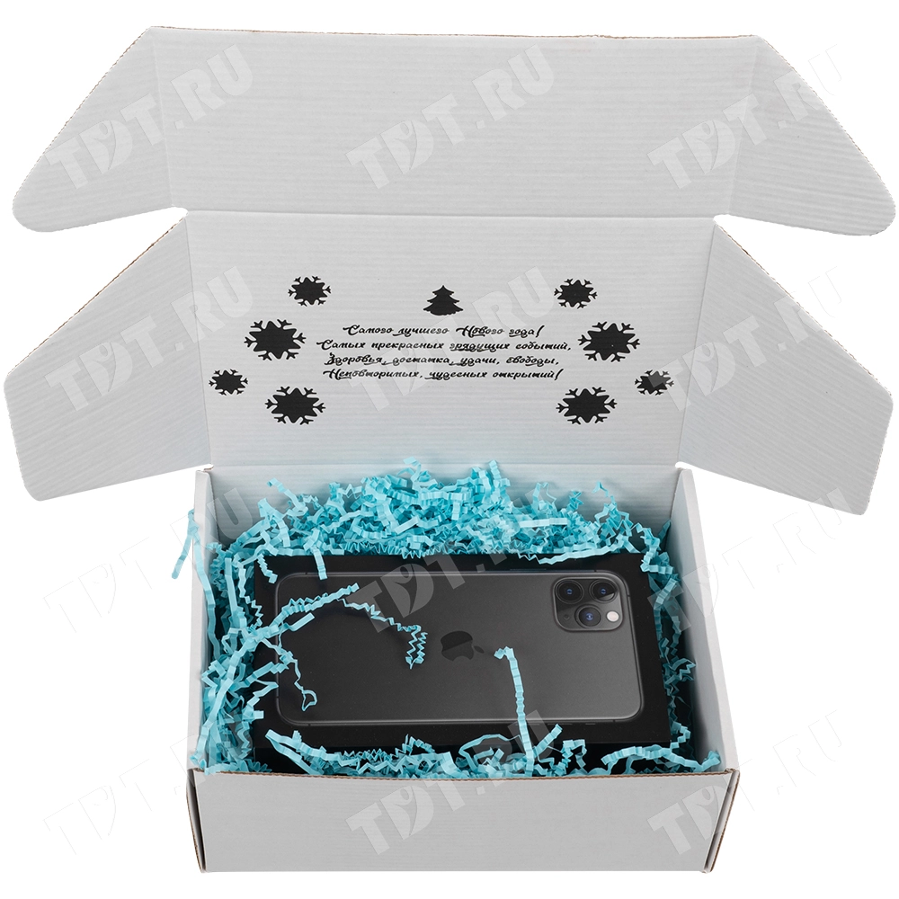 Подарочная коробка «С Новым годом!», белая, 210*150*90 мм