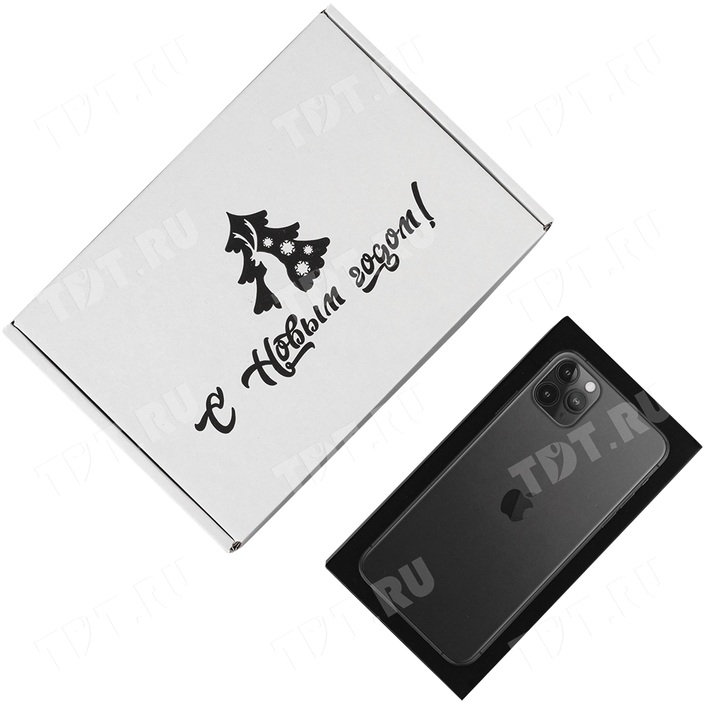 Подарочная коробка «С Новым годом!», белая, 210*150*90 мм