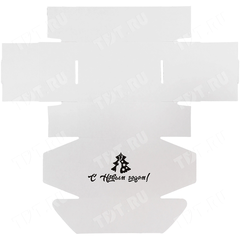Подарочная коробка «С Новым годом!», белая, 210*150*90 мм