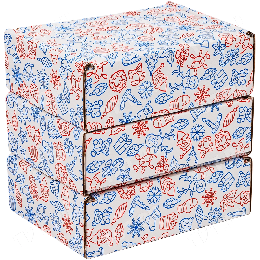 Подарочная коробка «Новогоднее чудо», белая, 180*140*60 мм