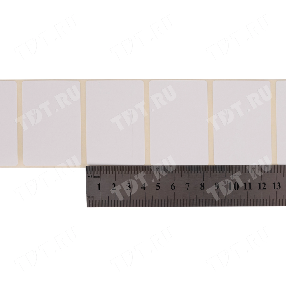 Термотрансферные этикетки ПЛГ 58*40 мм, втулка 40 мм, 550 шт./рол.