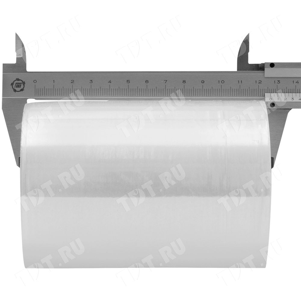 Стрейч пленка прозрачная, микро-ролик, 125 мм, 20 мкм, 0.5 кг, 1 сорт