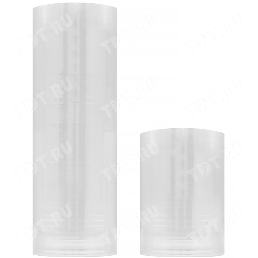 Стрейч пленка прозрачная, микро-ролик, 125 мм, 20 мкм, 0.5 кг, 1 сорт