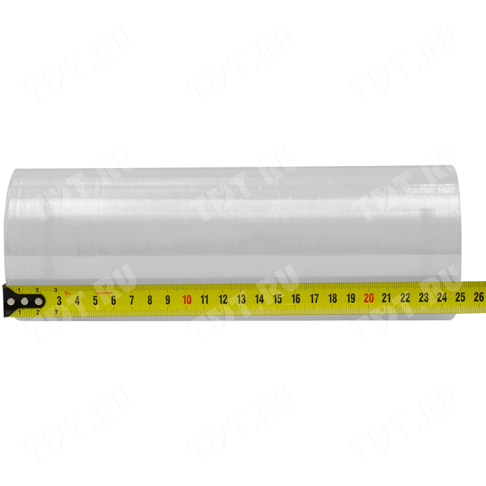 Стрейч пленка прозрачная, мини-ролик, 250 мм, 20 мкм, 1.0 кг, 1 сорт