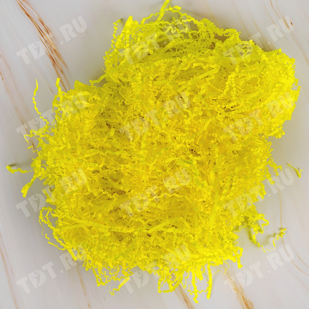 Бумажный наполнитель «Лазерный лимон», цветная бумага, 1 кг