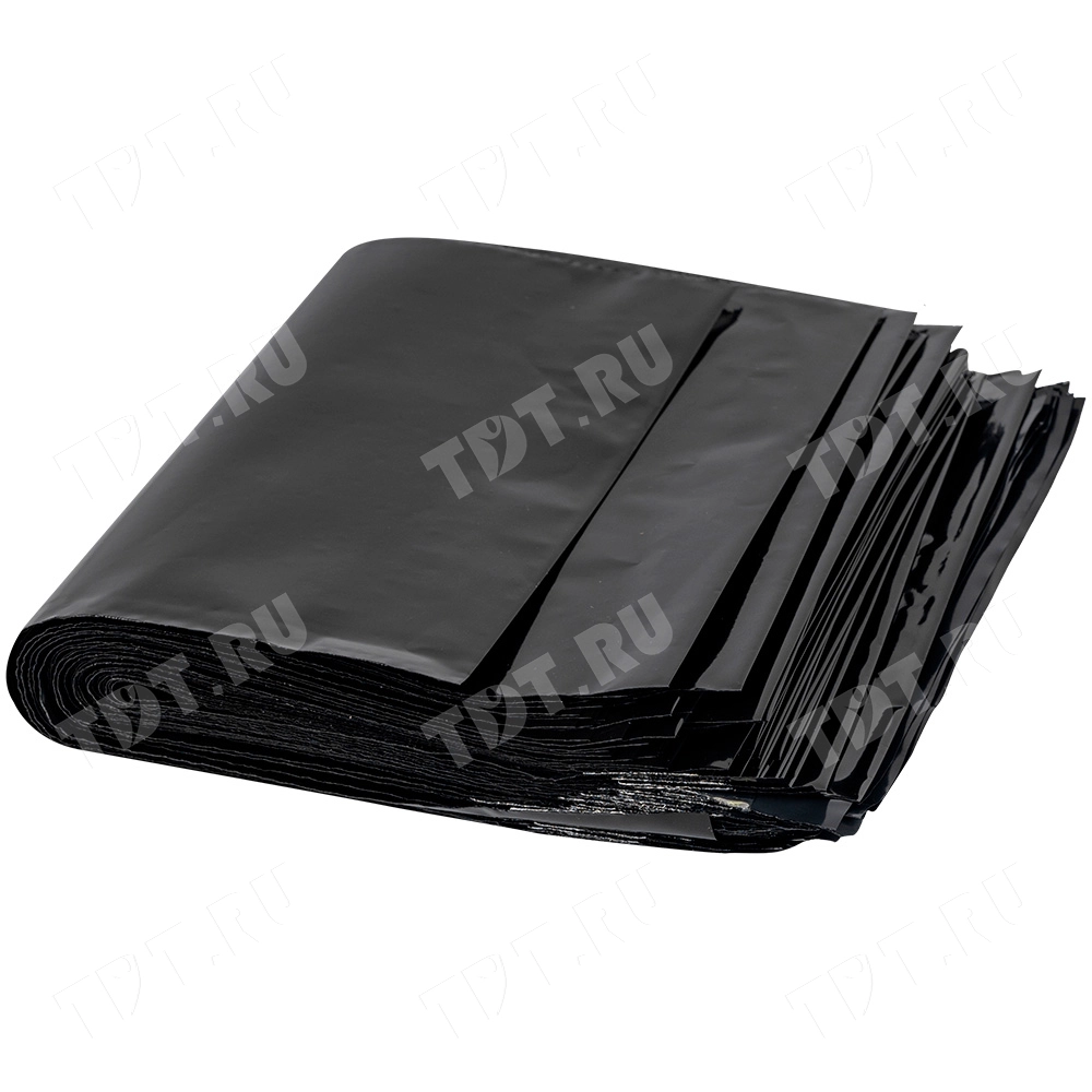 Курьер-пакет чёрный, без кармана, 300*400+40 мм, 50 мкм, 50 шт.
