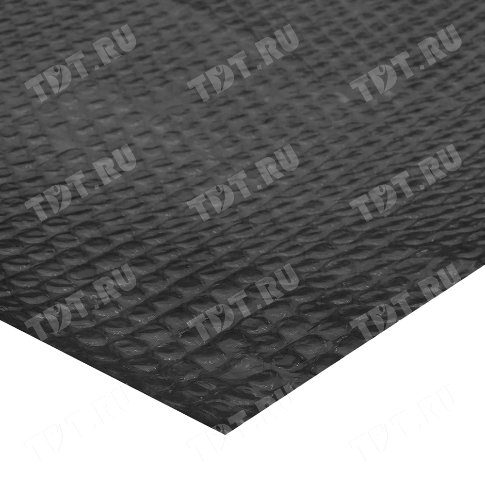 Воздушно пузырьковая пленка, 50*0.6 м «Black bubble», 60 г/м², чёрная, трёхслойная