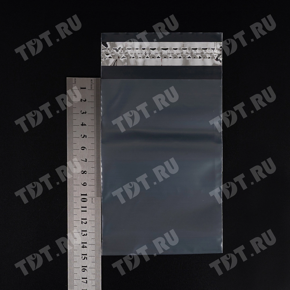 Курьер-пакет прозрачный, без кармана, 100*150+40 мм, 50 мкм, 100 шт.