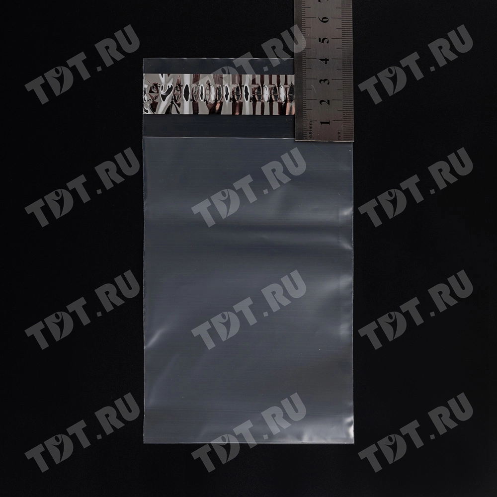 Курьер-пакет прозрачный, без кармана, 100*150+40 мм, 50 мкм, 100 шт.