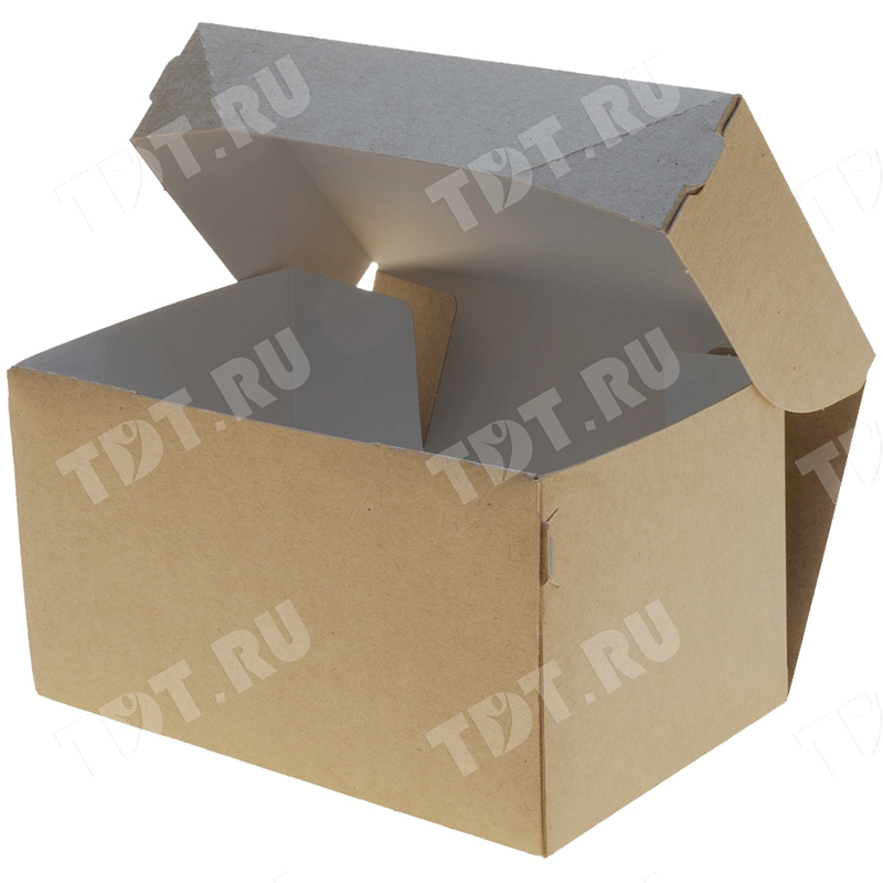 Контейнер универсальный «Candy Box», крафт, 1200 мл, 150*100*85 мм, 20 шт.