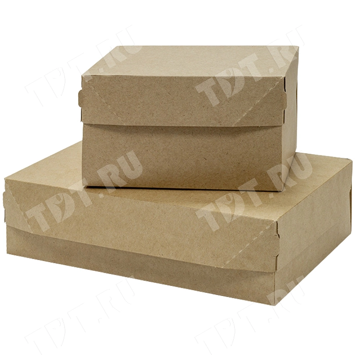 Контейнер универсальный «Candy Box», крафт, 1900 мл, 230*140*60 мм, 30 шт.