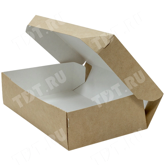 Контейнер универсальный «Candy Box», крафт, 1900 мл, 230*140*60 мм, 30 шт.