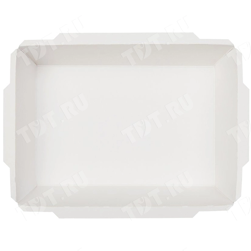 Контейнер «Crystal Box» с прозрачной крышкой, белый, 500 мл, 165*120*45 мм, 50 шт.