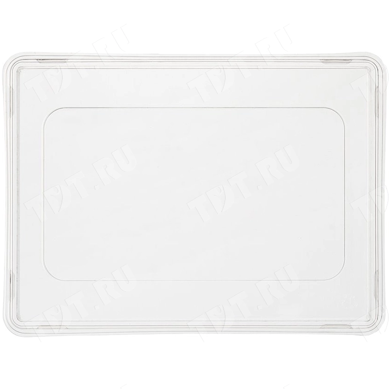 Контейнер «Crystal Box» с прозрачной крышкой, белый, 500 мл, 165*120*45 мм, 50 шт.