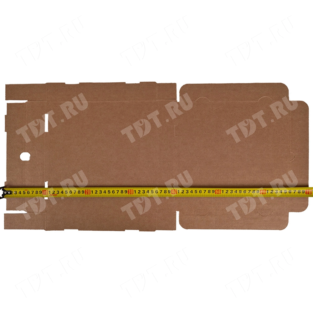 Коробка для пиццы, бурая, 250*250*40 мм