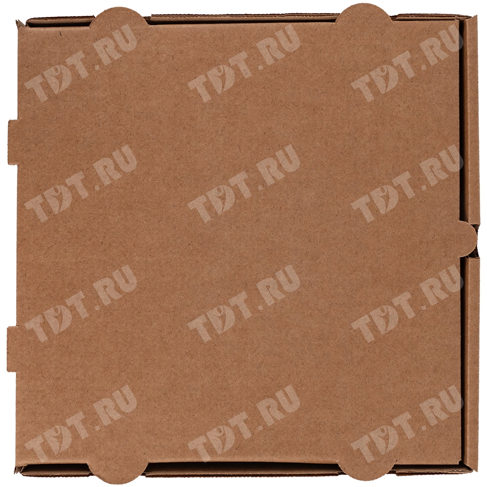 Коробка для пиццы, бурая, 250*250*40 мм