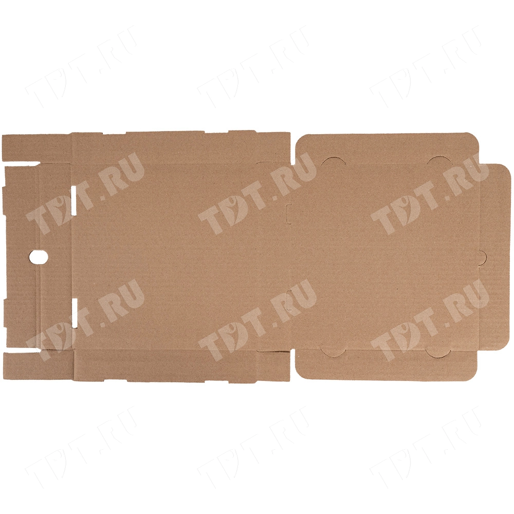 Коробка для пиццы, бурая, 250*250*40 мм