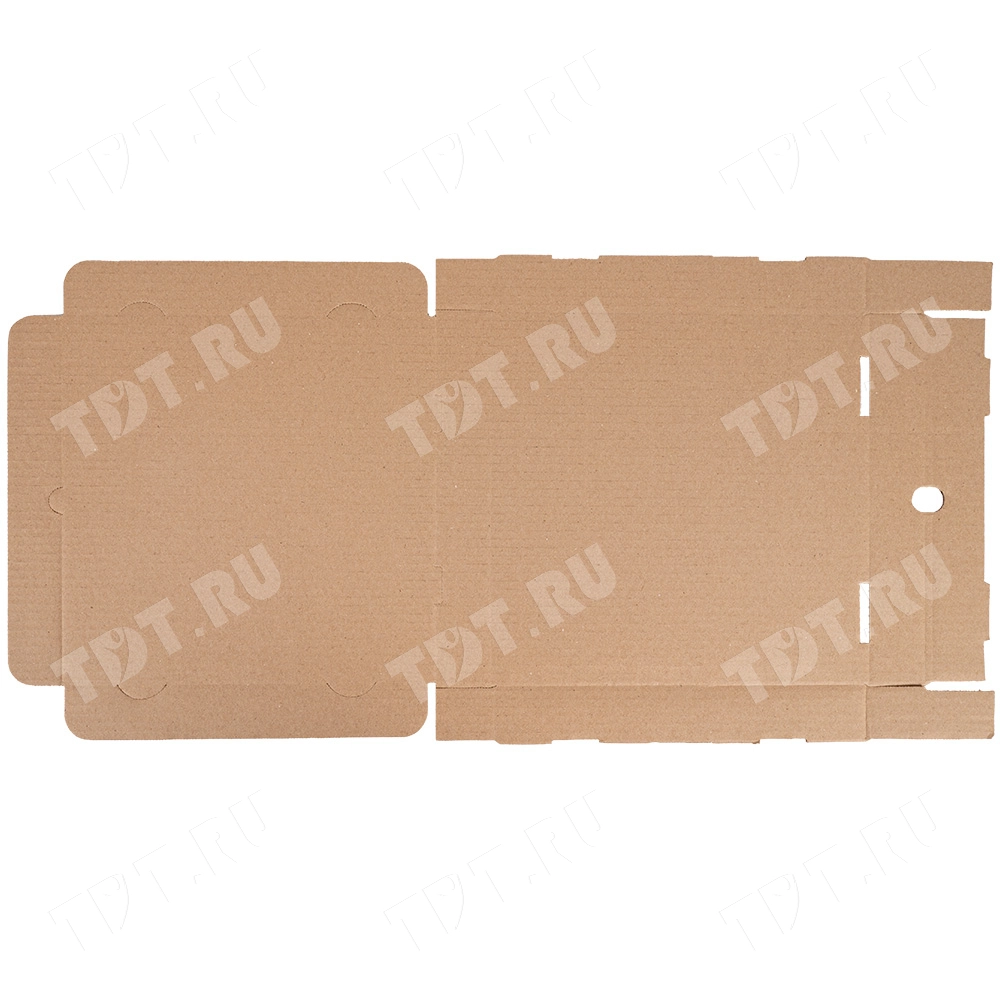 Коробка для пиццы, бурая, 280*280*40 мм