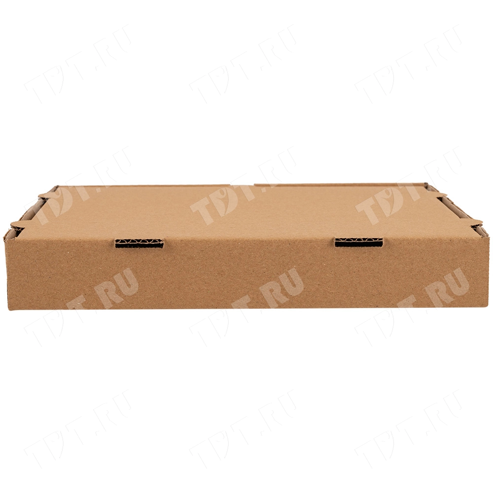 Коробка для пиццы, бурая, 280*280*40 мм