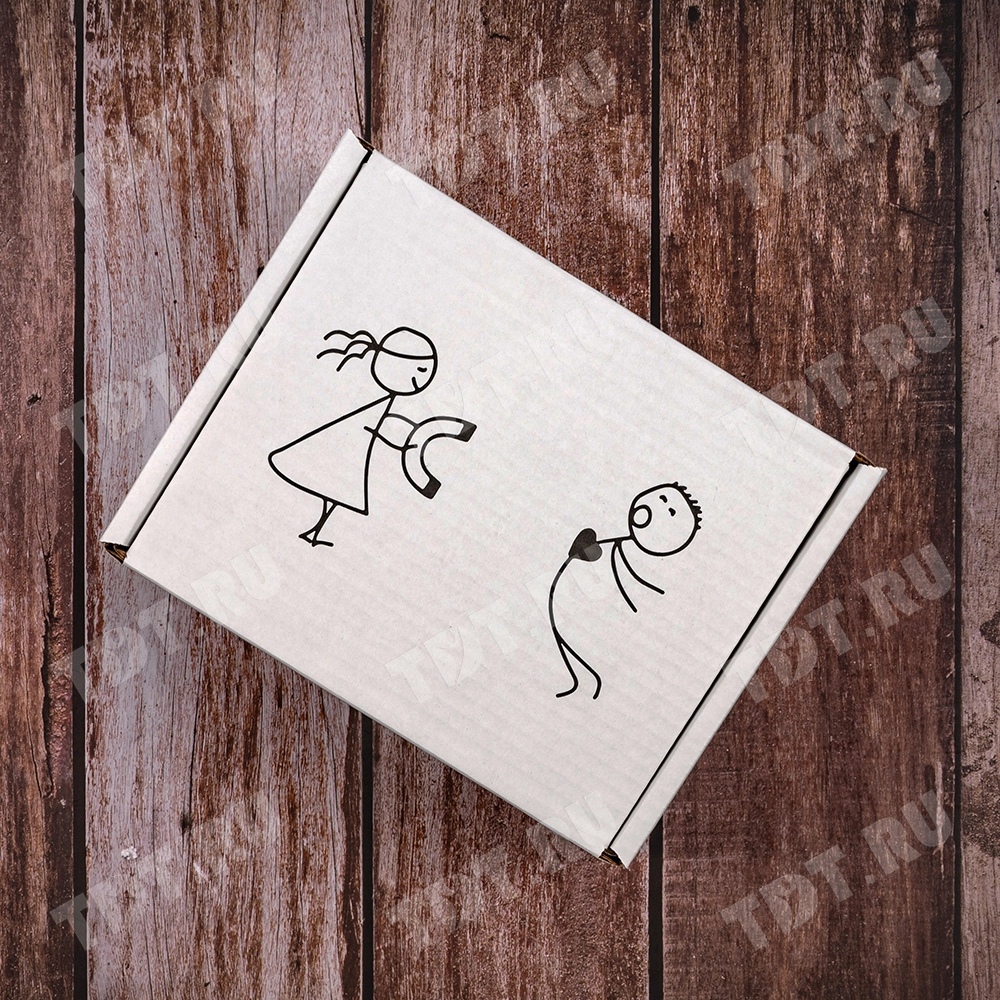 Подарочная коробка «Примагнитило», беленая, 216*175*106 мм