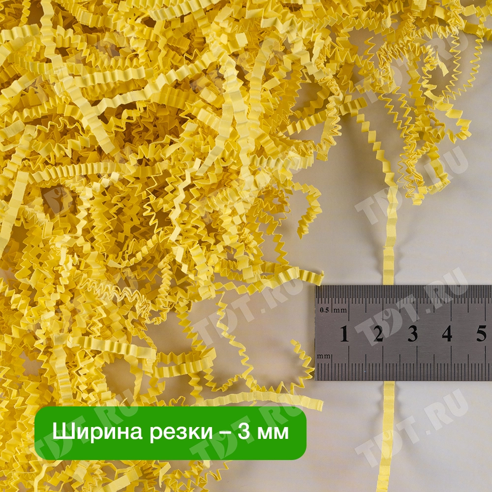 Бумажный наполнитель «Солнышко», цветная бумага, жёлтый, 1 кг