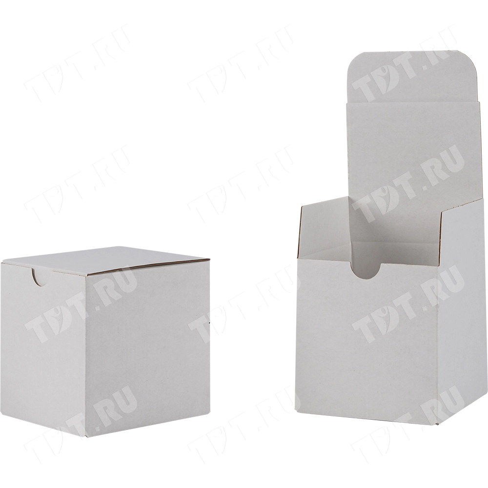 Самосборный короб №240/1, белый, складное дно, 110*110*110 мм, Т-22 Е