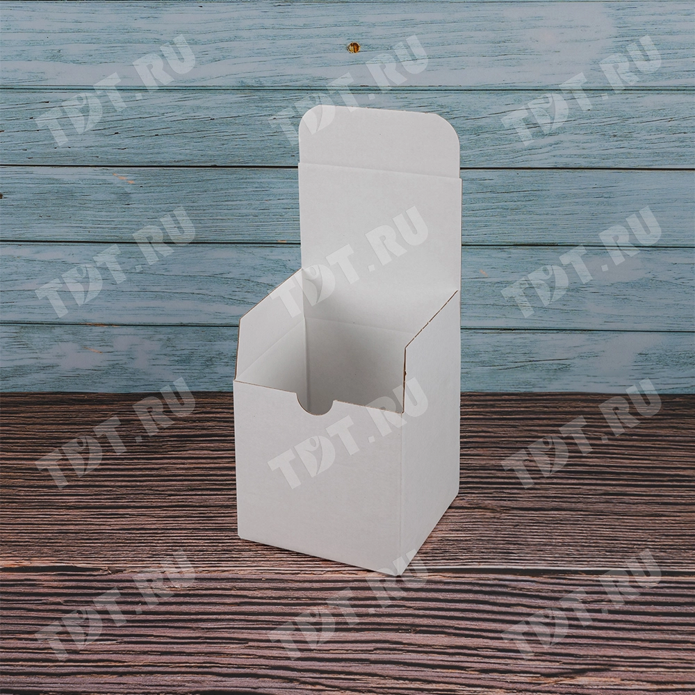 Самосборный короб №240/1, белый, складное дно, 110*110*110 мм, Т-22 Е