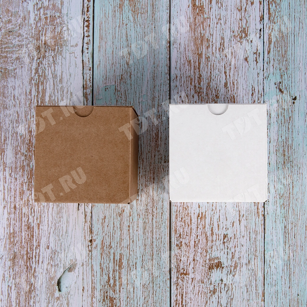 Самосборный короб №240, бурый, складное дно, 110*110*110 мм, Т-22 Е