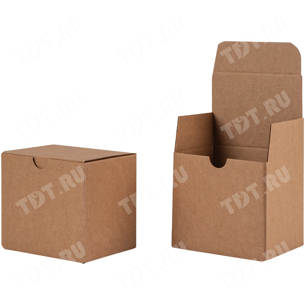 Самосборный короб №241, бурый, складное дно, 125*90*110 мм, Т-22 Е