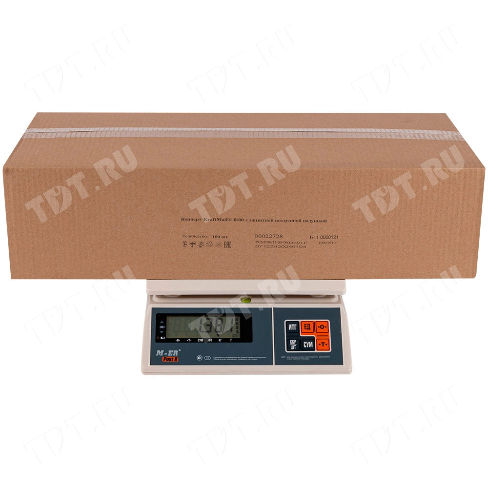 Белый крафт пакет с прослойкой и стрип-лентой, 14*22 см, В/00