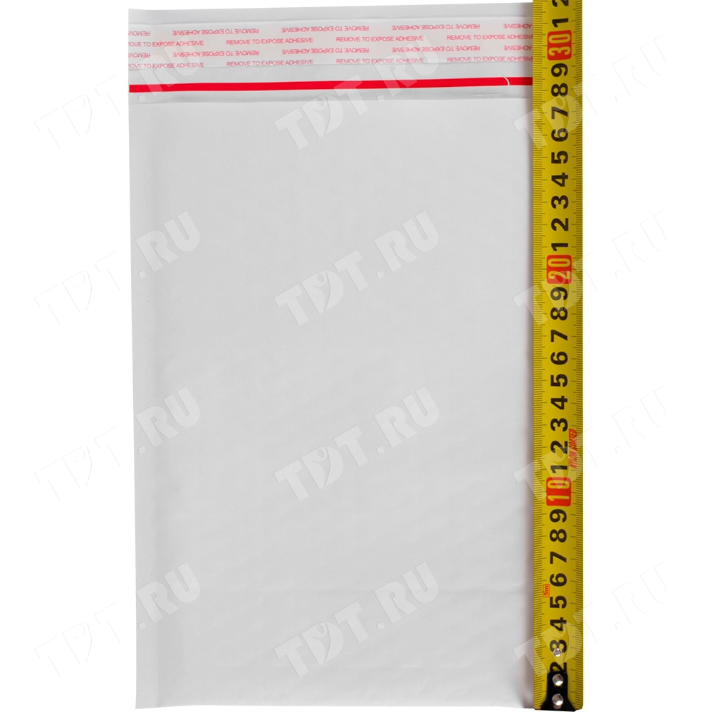 Белый крафт пакет с прослойкой и стрип-лентой, 20*27 см, D/1