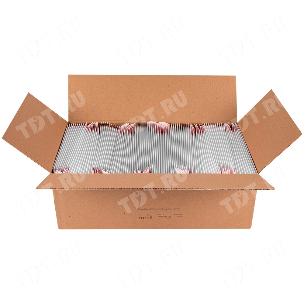 Белый крафт пакет с прослойкой и стрип-лентой, 20*27 см, D/1