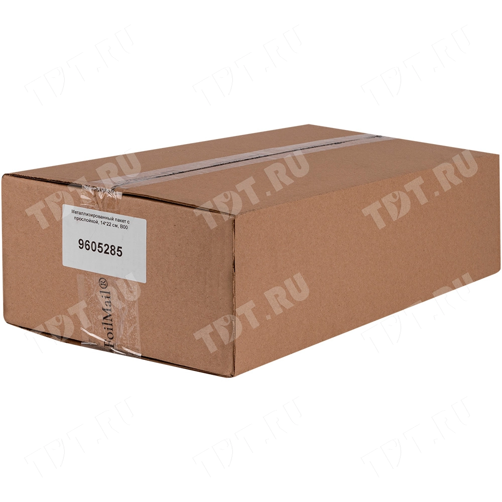 Металлизированный пакет с прослойкой, 14*22 см, В/00