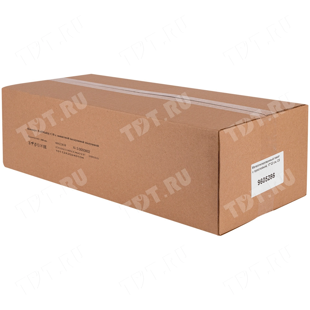 Металлизированный пакет с прослойкой, 17*22 см, С/0