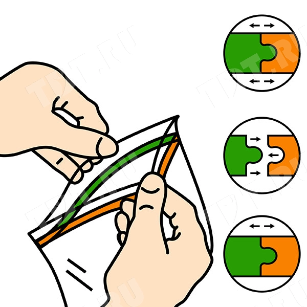 Пакеты Zip Lock, 150*200 мм, 22-25 мкм, 100 шт.