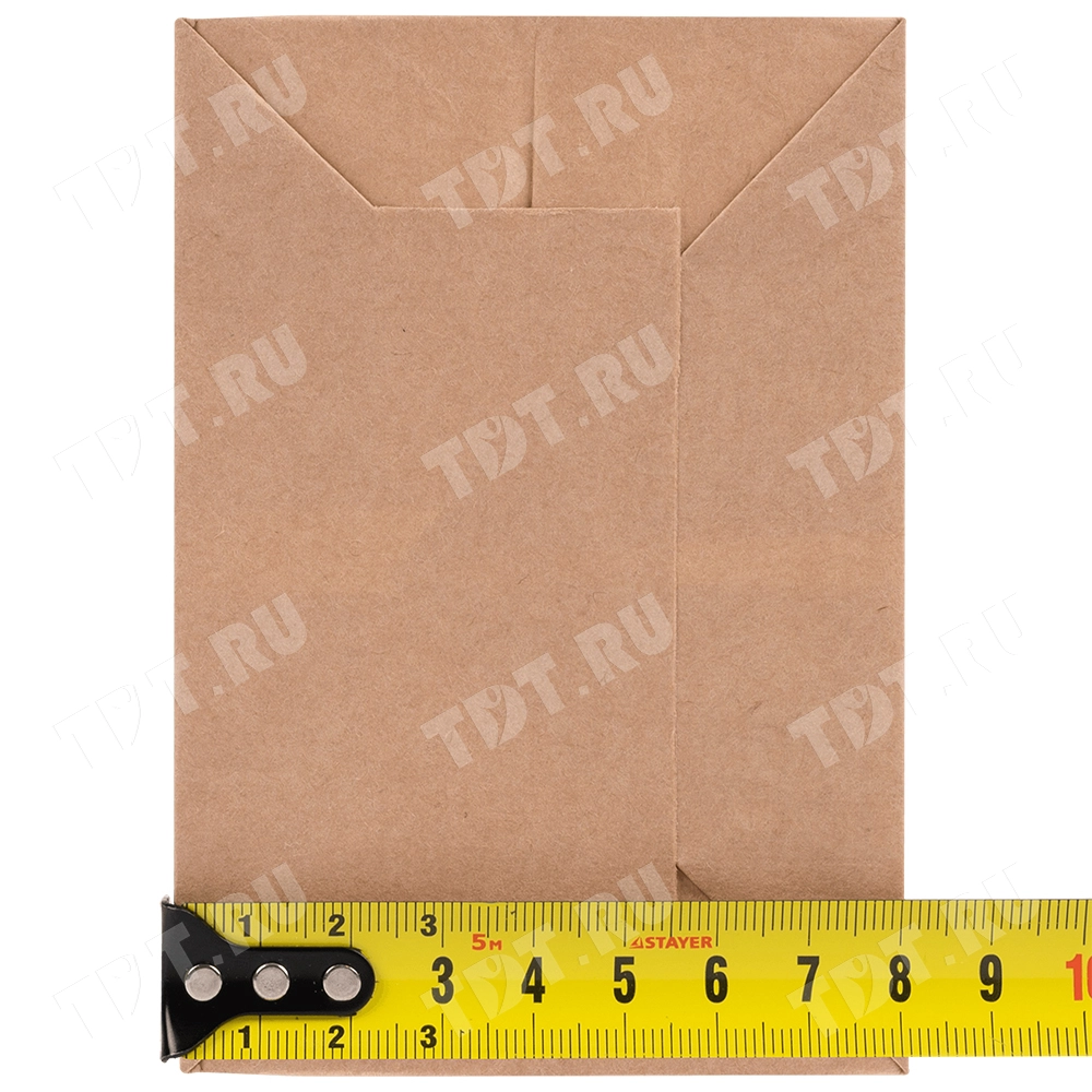 Крафт пакет с круглым окном, двухслойный, 70 г/м², 12*8*25 см, ламинированный