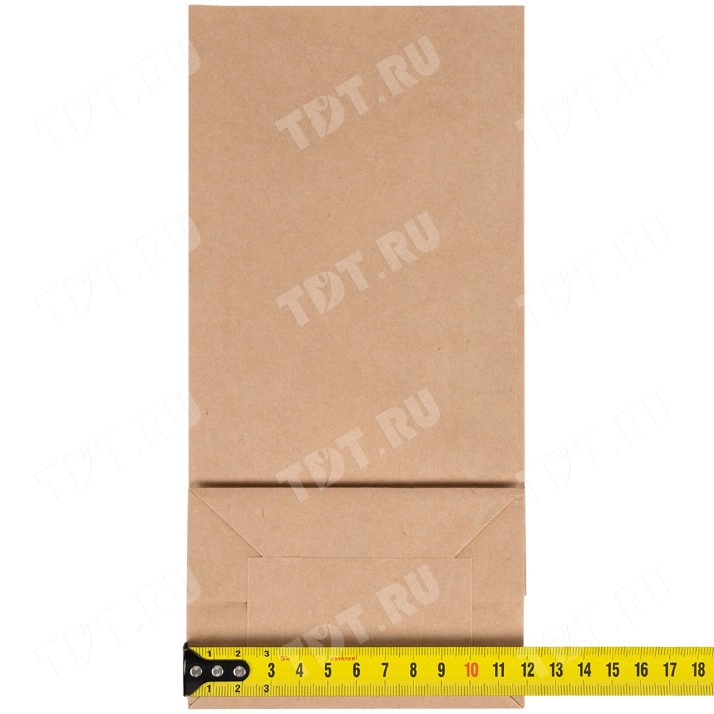 Крафт пакет с круглым окном, двухслойный, 70 г/м², 12*8*25 см, ламинированный